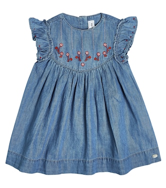 Baby embroidered chambray dress | Tartine et Chocolat