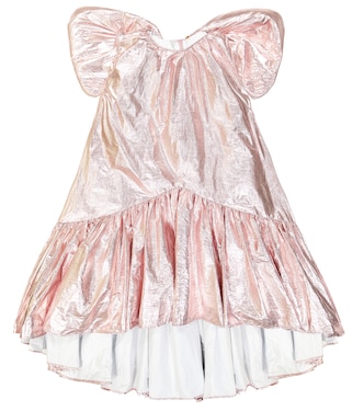 Metallic bow-detailed dress | Caroline Bosmans