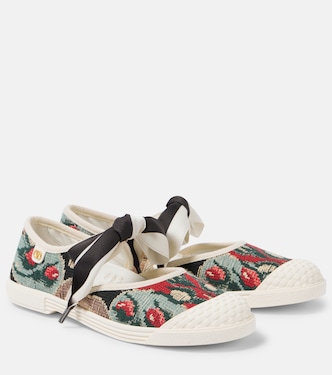 Baskets Bay By Bay Mary Jane en jacquard | Valentino Garavani