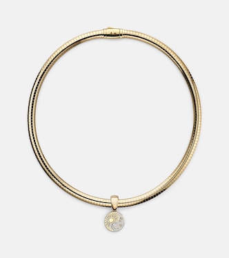 Collier Balance - Foundational Keys en or jaune et blanc 18 ct et diamants | FoundRae