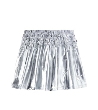 Printed shirred metallic shorts | Jellymallow