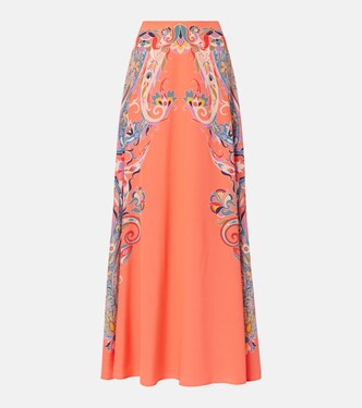 Paisley silk maxi skirt | Etro