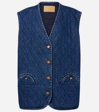 Suffolk quilted denim vest | Blazé Milano
