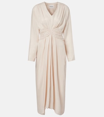 Pleated gathered midi dress | Marant Etoile