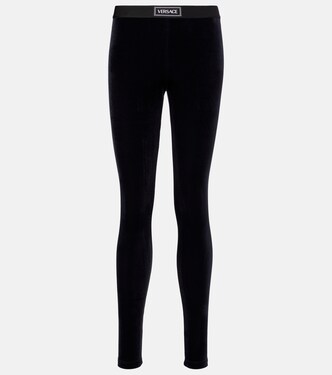 Logo jersey leggings | Versace
