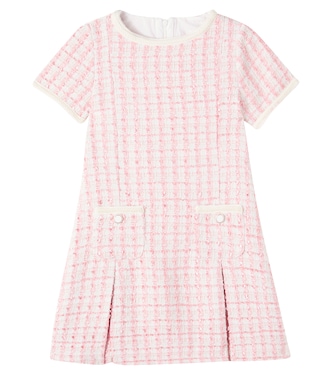 Pleated tweed dress | Patachou