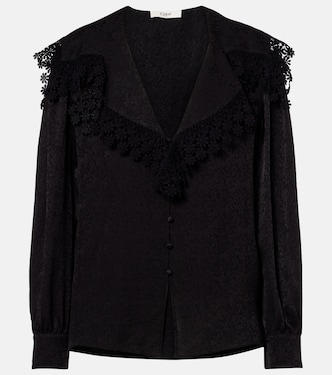 Embroidered silk blouse | Chloé