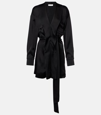 Robe portefeuille en satin | Victoria Beckham