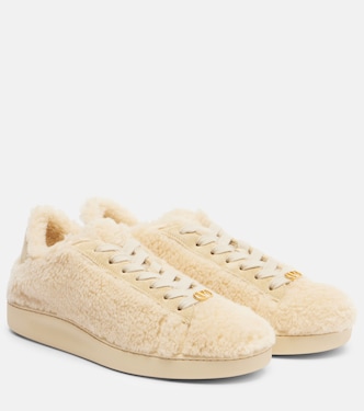 Royco VLogo suede-trimmed sneakers | Valentino Garavani
