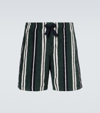 شورت من تيري القطن المخلوط بخطوط Trevone | Orlebar Brown