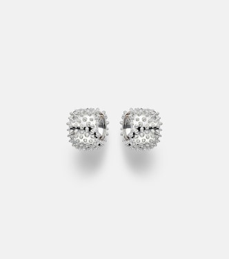 Picots 9kt white gold (375/1000) hoop earrings | Yvonne Léon
