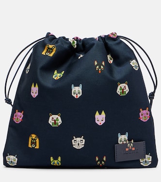 X Louis Wain Clutch Cats Small aus Canvas | Loewe