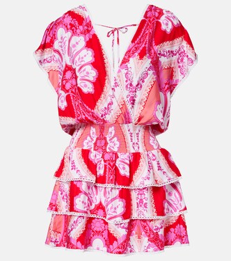 Jess printed tiered minidress | Melissa Odabash