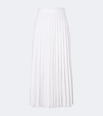 Sequined knitted pleated maxi skirt | Balmain