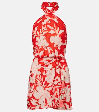 Robe Manon en coton à imprimé | Poupette St Barth
