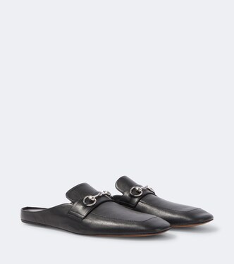 Mules Ragazzo de piel con Horsebit | Gucci