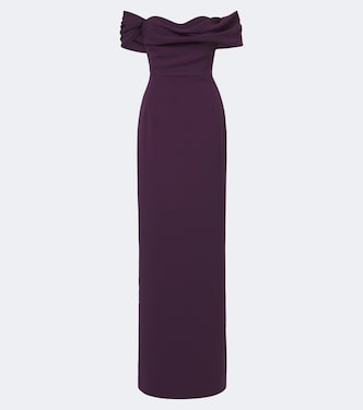 Abito lungo Sofia in crêpe | Carolina Herrera