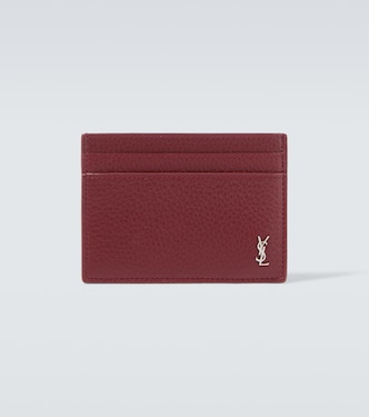 Tiny Cassandre leather card holder | Saint Laurent