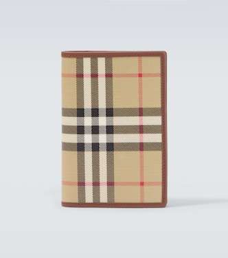 Burberry Check canvas passport holder | Burberry