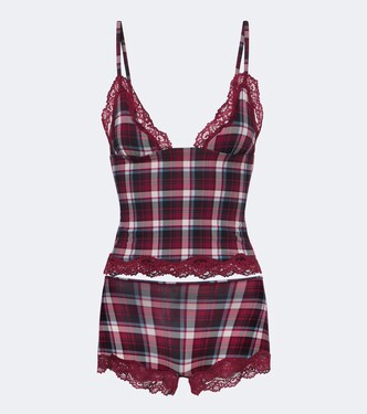 Set Fits Everybody aus Top und Shorts mit Spitze | Skims
