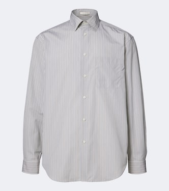 Uday striped cotton poplin shirt | The Row