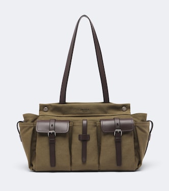 Prada Route Large canvas tote bag | Prada