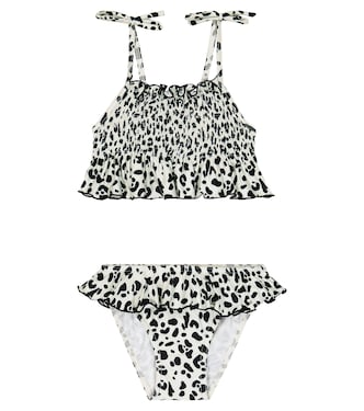 Amalfi printed smocked bikini set | Suncracy