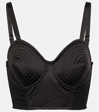 Bustier-Top aus Satin | Jean Paul Gaultier