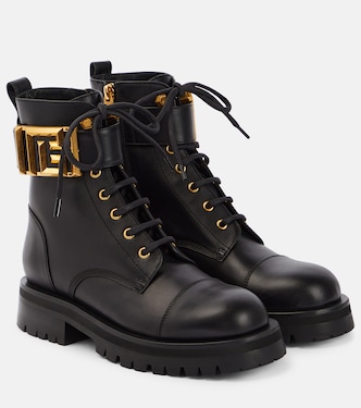 Romy leather lace-up boots | Balmain