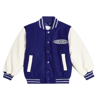 Hani embroidered wool-blend varsity jacket | Molo