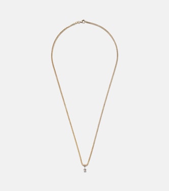 Collier chaîne Franco en or 18 ct et diamants | Anita Ko