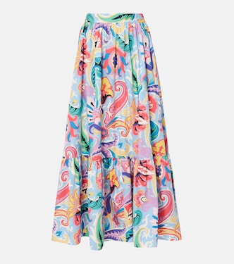 Printed cotton maxi skirt | Etro