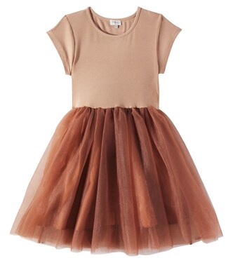Timie jersey and tulle dress | Donsje