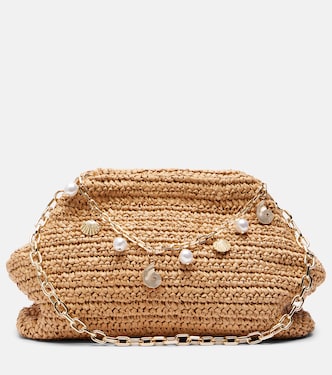 Bow Small woven shoulder bag | Self-Portrait
