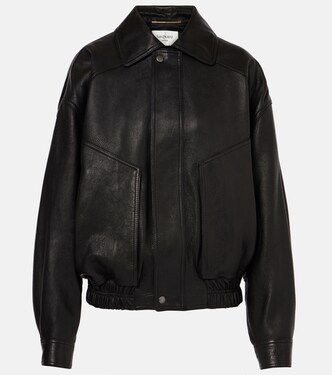 Leather bomber jacket | Saint Laurent