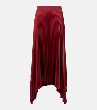 Ade plissé crêpe midi skirt | Joseph