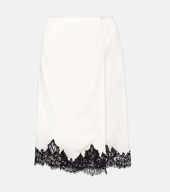 Satin midi skirt | Stella McCartney