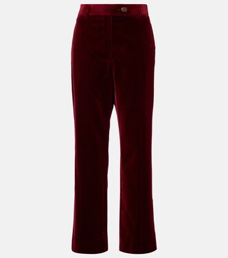 Nana cotton velvet straight pants | Blazé Milano