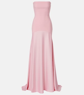 Robe longue Alessandra en satin | Solace London