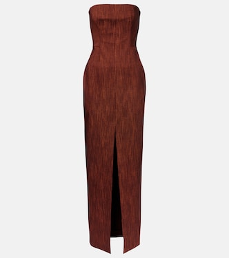 Shani wool and cotton bustier gown | Roksanda