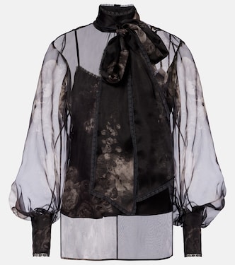 Blouse Hypnotic en soie à fleurs | Zimmermann