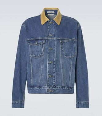 Corduroy-trimmed denim jacket | JW Anderson