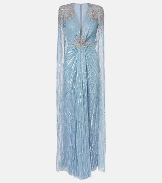 Symphony embellished caped gown | Jenny Packham