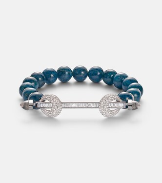 Bracelet Chakra en or blanc 18 ct et pierres précieuses | Ananya