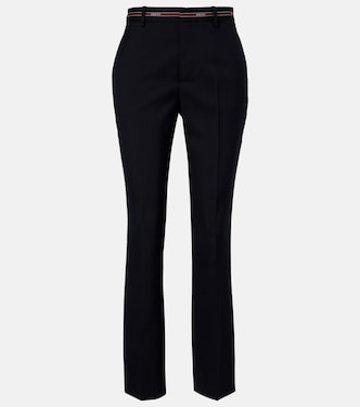 Logo wool straight pants | Gucci