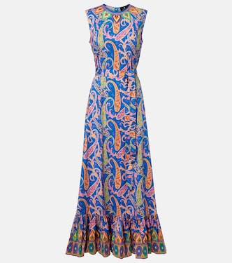 Paisley cotton-blend maxi dress | Etro