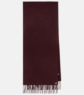 Fringed silk and cashmere scarf | Prada