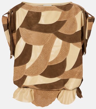 Dalmy perforated suede top | Isabel Marant