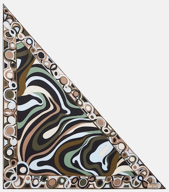 Marmo silk twill scarf | Pucci