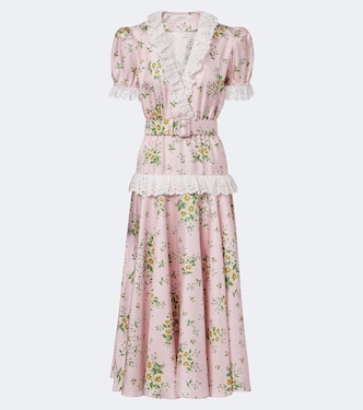 Midikleid aus Seiden-Twill | Rodarte